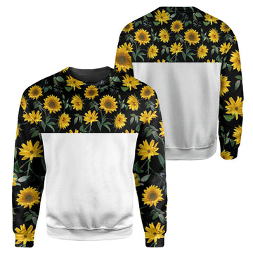 Gearhumans Hippie Sunflower - 3D All Over Printed Shirt