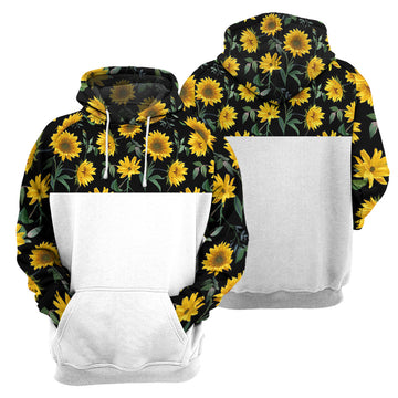 Gearhumans Hippie Sunflower - 3D All Over Printed Shirt