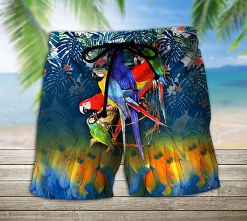 Gearhumans 3D Parrot Beach Shorts