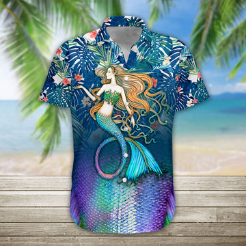 Gearhumans 3D Mermaid Hawaii Shirt