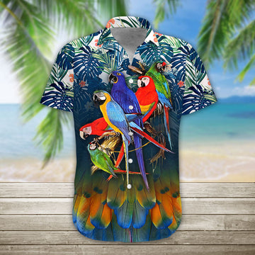 Gearhumans 3D Parrot Hawaii Shirt