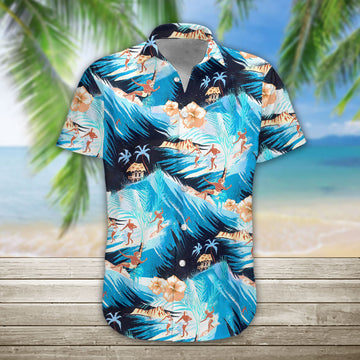 Gearhumans 3D Surfing Hawaii Shirt