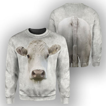 Gearhumans Charolais Cattle - 3D All Over Printed Shirt