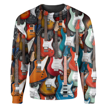 Gearhumans Electric Guitar - 3D All Over Printed Shirt