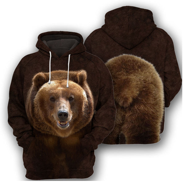 Gearhumans Grizzly Bear 3D All Over Printed Shirt
