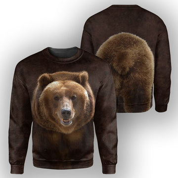 Gearhumans Grizzly Bear - 3D All Over Printed Shirt