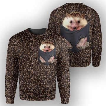 Gearhumans Hedgehog Pocket - 3D All Over Printed Shirt