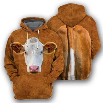 Gearhumans Hereford Cattle - 3D All Over Printed Shirt