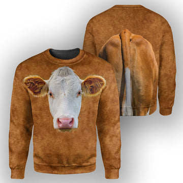 Gearhumans Hereford Cattle - 3D All Over Printed Shirt