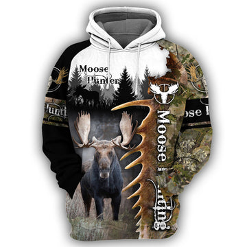 Gearhumans Moose Hunting - 3D All Over Printed Shirt