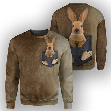 Gearhumans Rabbit Pocket - 3D All Over Printed Shirt
