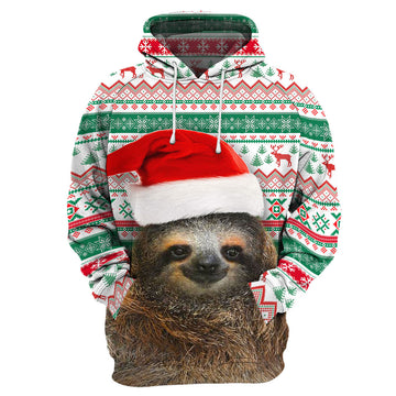 Gearhumans Sloth Christmas - 3D All Over Printed Shirt