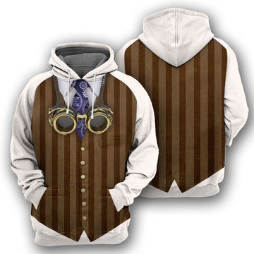 Gearhumans Steampunk Costume - 3D All Over Printed Shirt