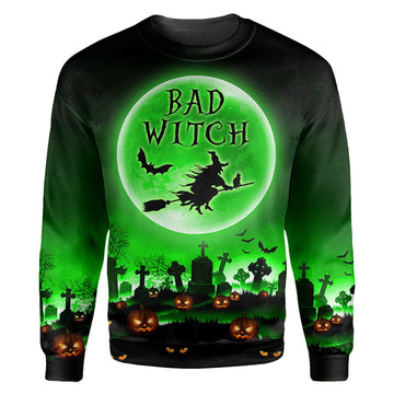 Gearhumans Bad Witch Halloween - 3D All Over Printed Shirt