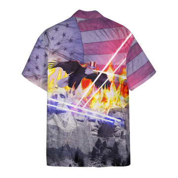 Gearhumans Mount Rushmore Independence Day Custom Hawaiian Shirt
