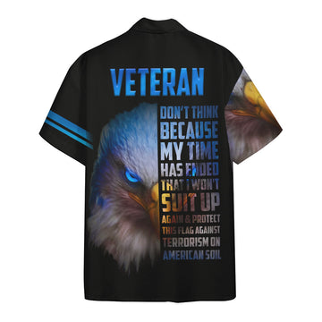 Gearhumans 3D Veteran Eagle Custom Hawaii Shirt