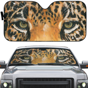 Gearhumans 3D Leopard Eyes Sunshade