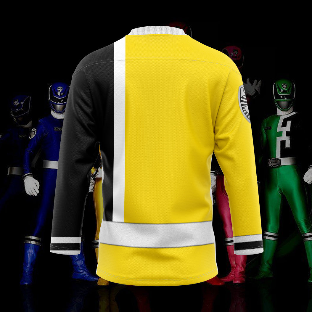 Aliexpress New Fashion Yellow Hockey Jersey Custom V Neck Long Sleeve 3D Printing Casual Fun Sweatshirt Team
