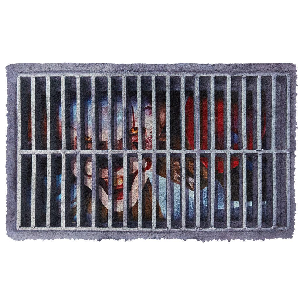 Gearhumans 3D Sewer Pennywise IT Chapter 2 Custom Doormat