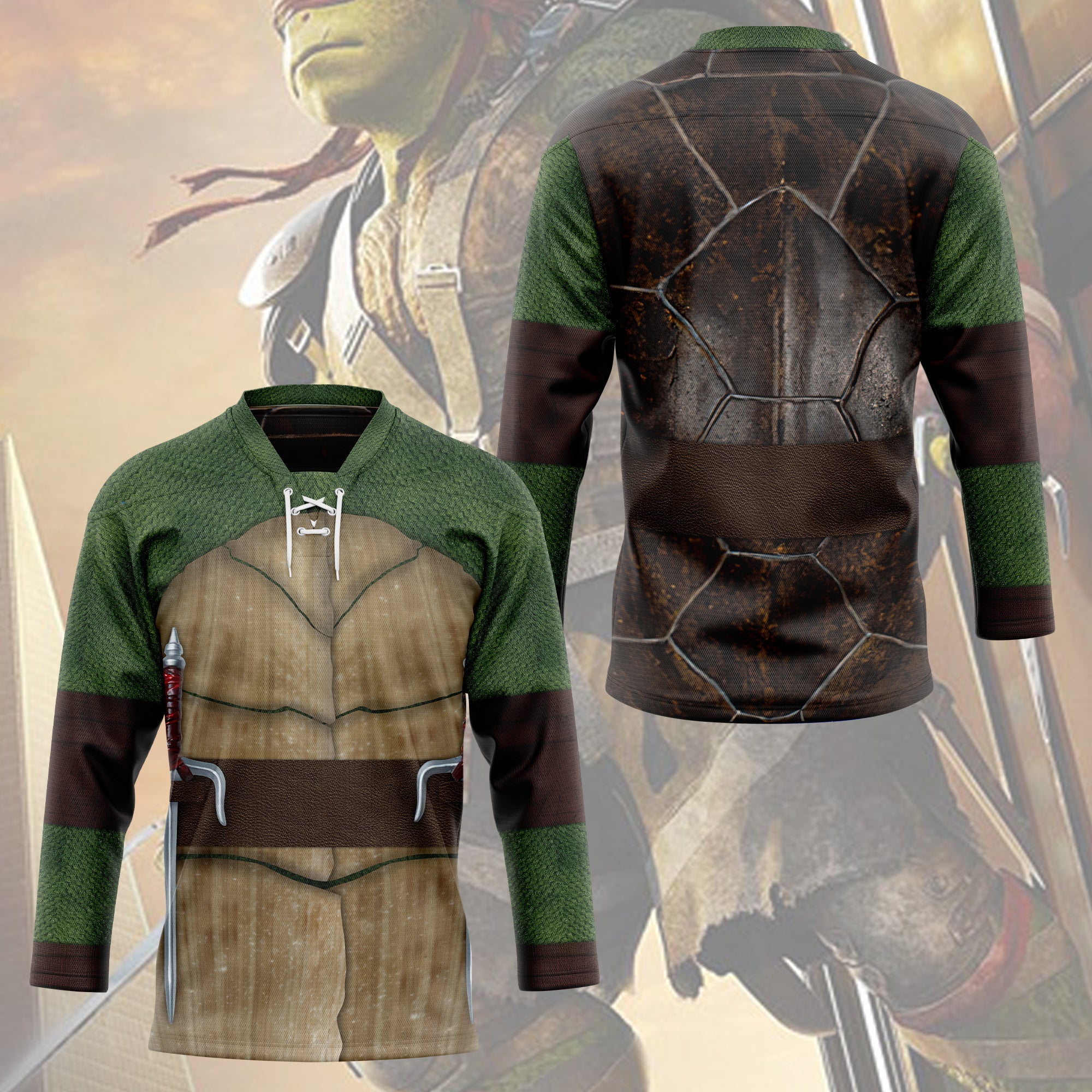 Gearhumans 3D Raphael Raph TMNT Cosplay Custom Tshirt Hoodie Apparel