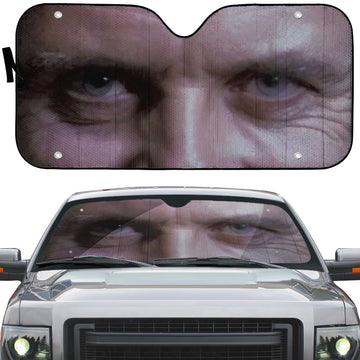 Gearhumans 3D Hannibal Lecter Eyes Custom Car Auto Sunshade