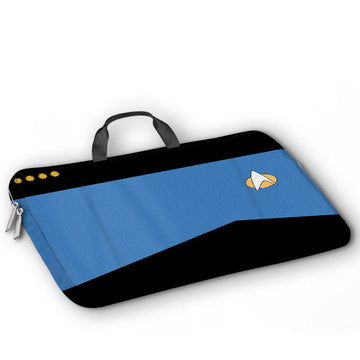 Gearhumans 3D Star Trek Blue Custom Laptop Bag