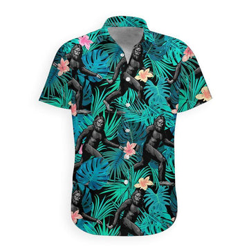 3D Bigfoot Hawaii Shirt hawaii Short Sleeve Shirt S 
