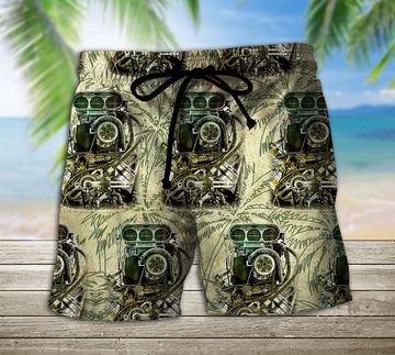 3D Drag Racing Beach Shorts beach shorts Men Shorts S 
