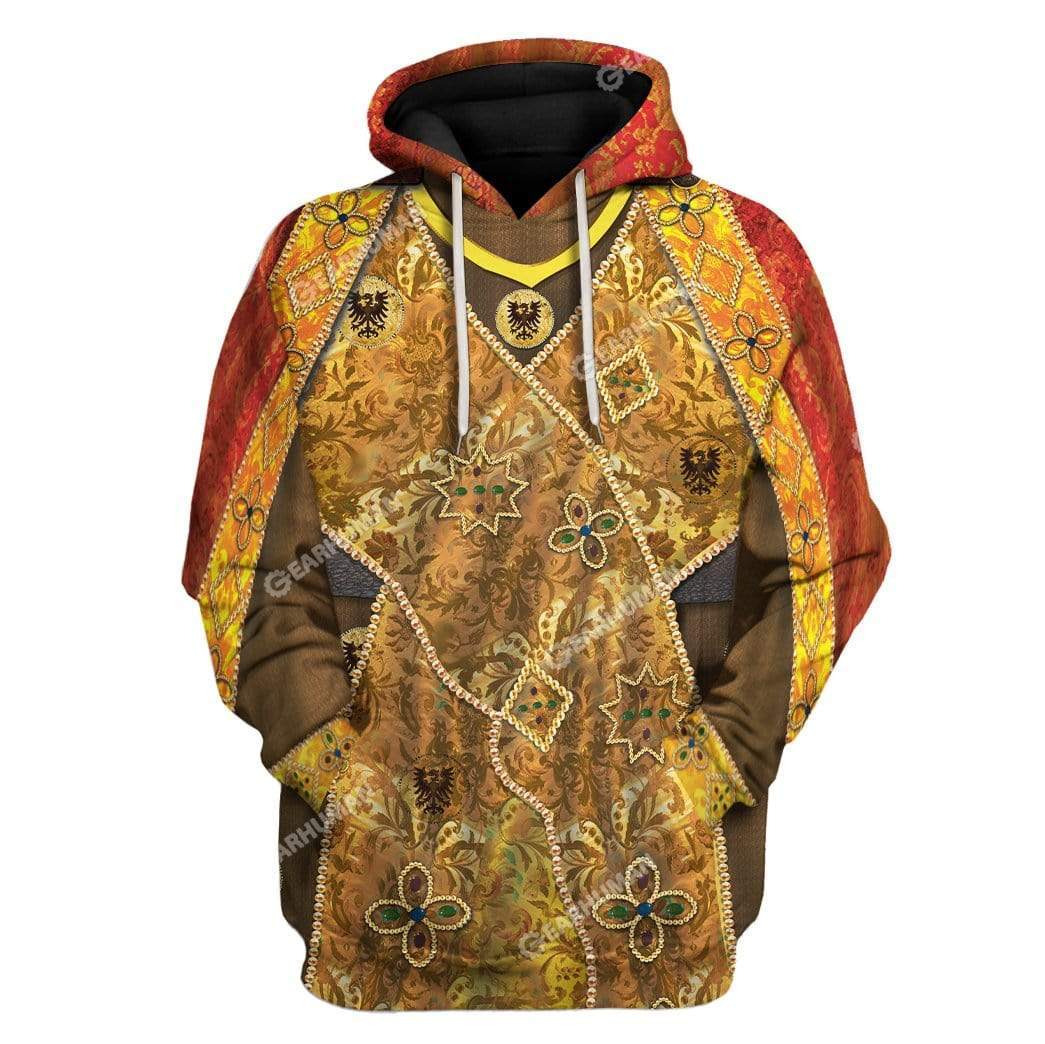 3D Full-Print Charlemagne Apparel HD-DT31101904 3D Custom Fleece Hoodies Hoodie S 