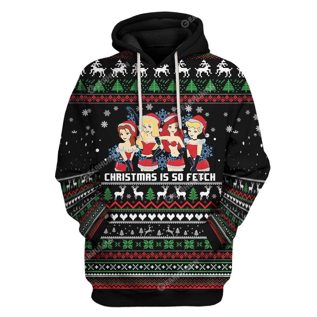 3D Full-Print Ugly Christmas Is So Fetch Apparel HD-GH04111909 3D Custom Fleece Hoodies Hoodie S 