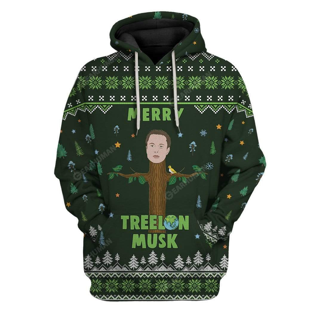 3D Full-Print Ugly Elon Musk Apparel HD-DT04111906 3D Custom Fleece Hoodies Hoodie S 