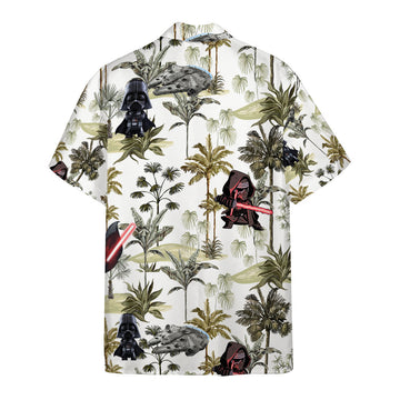 Gearhumans 3D S.W Chibi Darth Vader Aloha Vibe Custom Hawaii Shirt