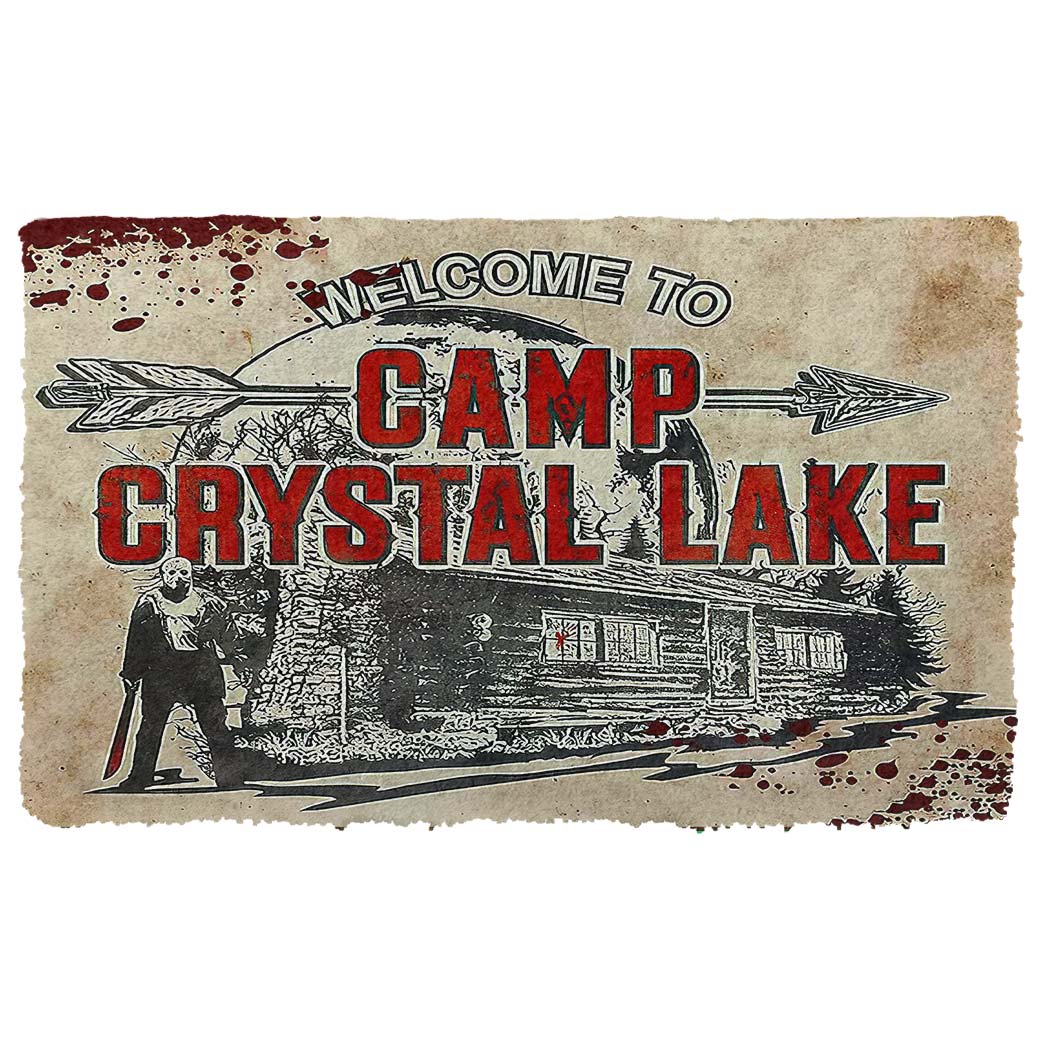 Gearhumans 3D Friday The 13th Welcome To Crystal Lake Custom Doormat