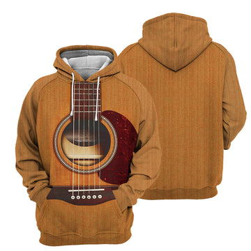Gearhumans Acoustic Guitar - 3D All Over Printed Shirt