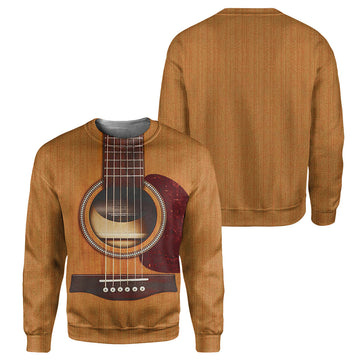 Gearhumans Acoustic Guitar - 3D All Over Printed Shirt