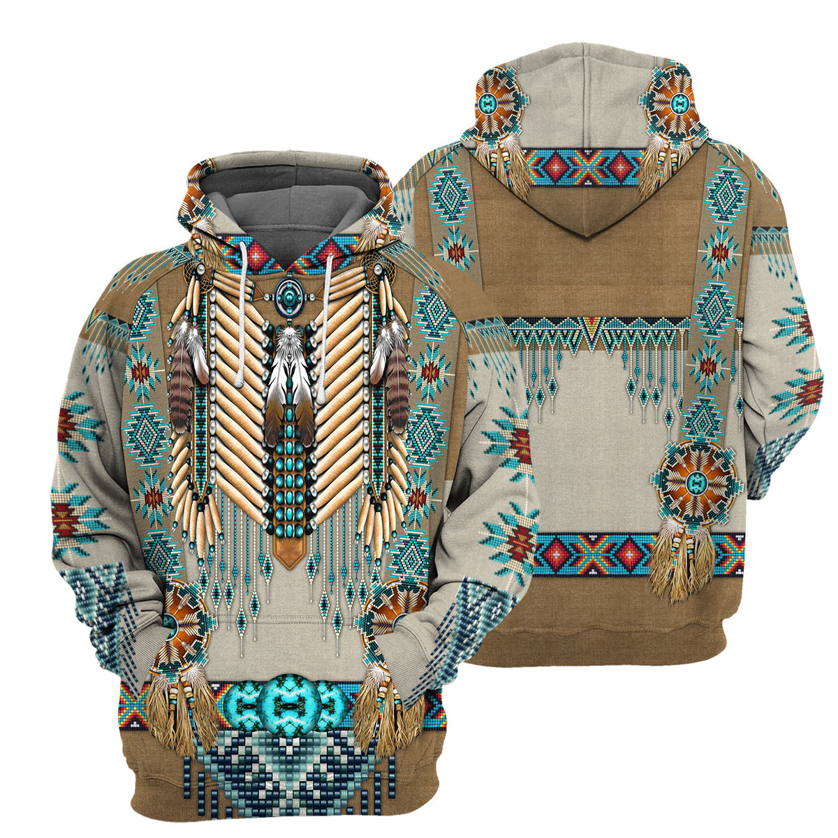 Gearhumans Native American - 3D All Over Printed Shirt