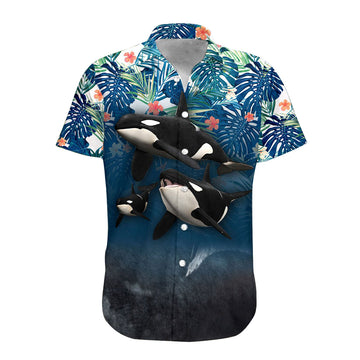 Gearhumans 3D Whale Hawaii Shirt