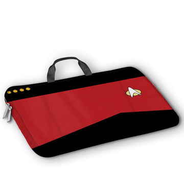 Gearhumans 3D Star Trek Red Custom Laptop Bag