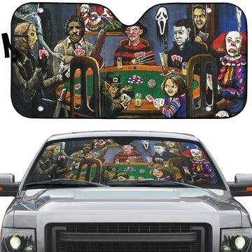 Gearhumans 3D Scary Play Together Custom Car Auto Sunshade