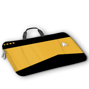 Gearhumans 3D Star Trek Yellow Custom Laptop Bag