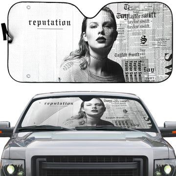Gearhumans 3D Taylor Swift Reputation Custom Auto Car Sunshade