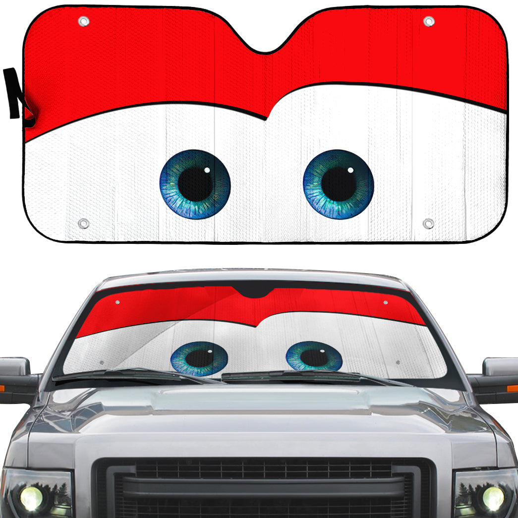 Gearhumans 3D Lightning McQueen Auto Sun Shade - Main Image