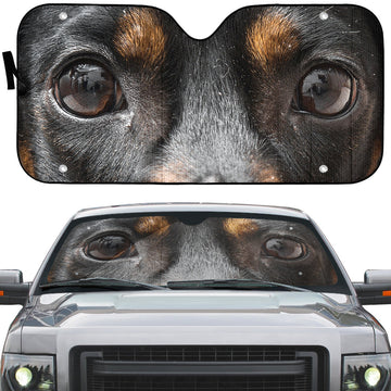 Gearhuman 3D Dachshund Dog Eyes Custom Car Auto Sunshade