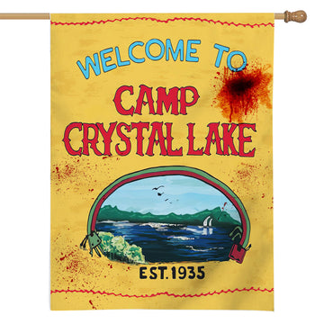 Gearhumans 3D Friday The 13th Welcome To Crystal Lake Custom Flag