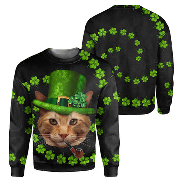Gearhumans Irish Cat - 3D All Over Printed Shirt