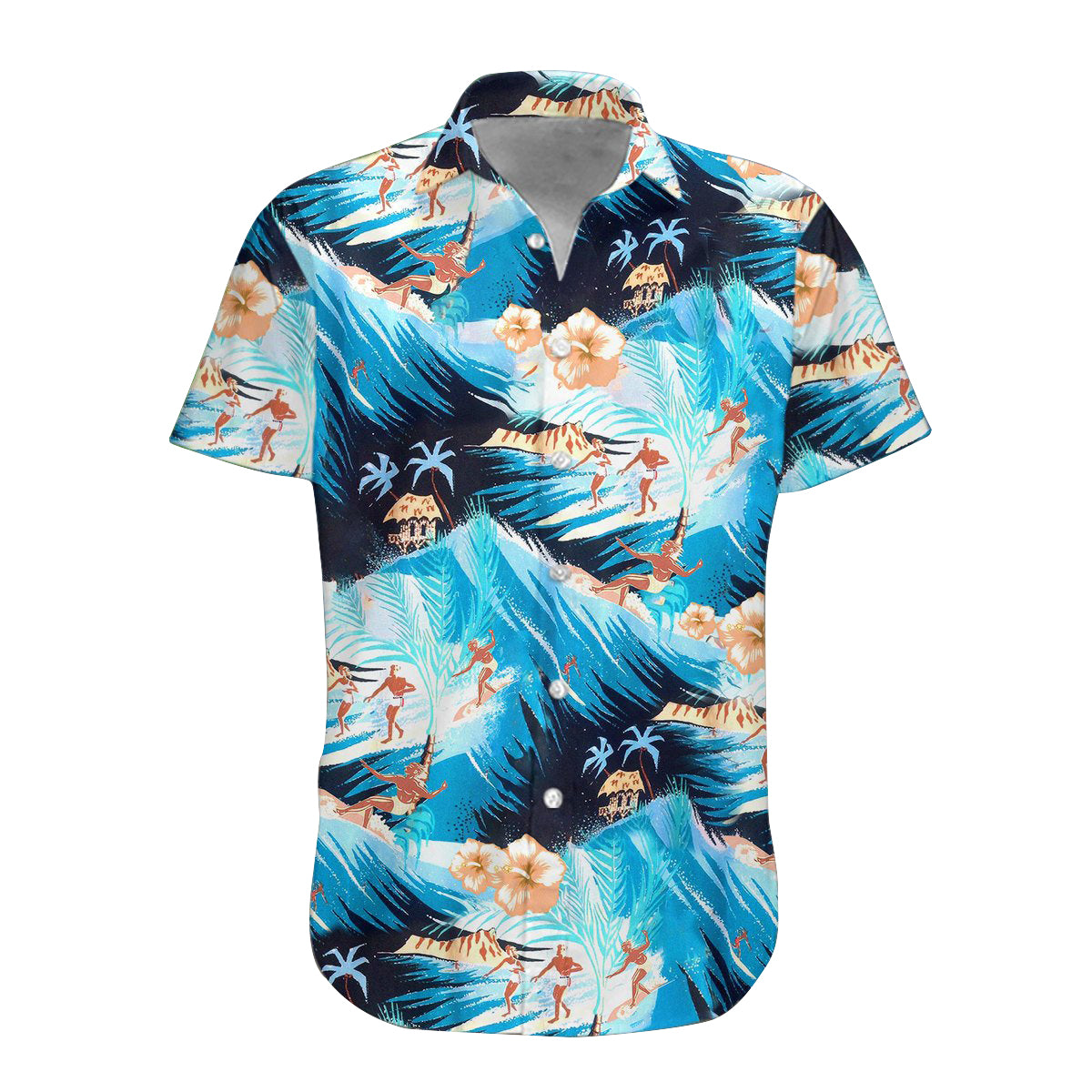 Gearhumans 3D Surfing Hawaii Shirt