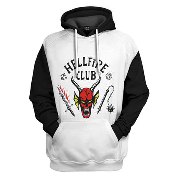 Gearhumans 3D S.Things The Hellfire Club Custom Hoodie Tshirt Apparel