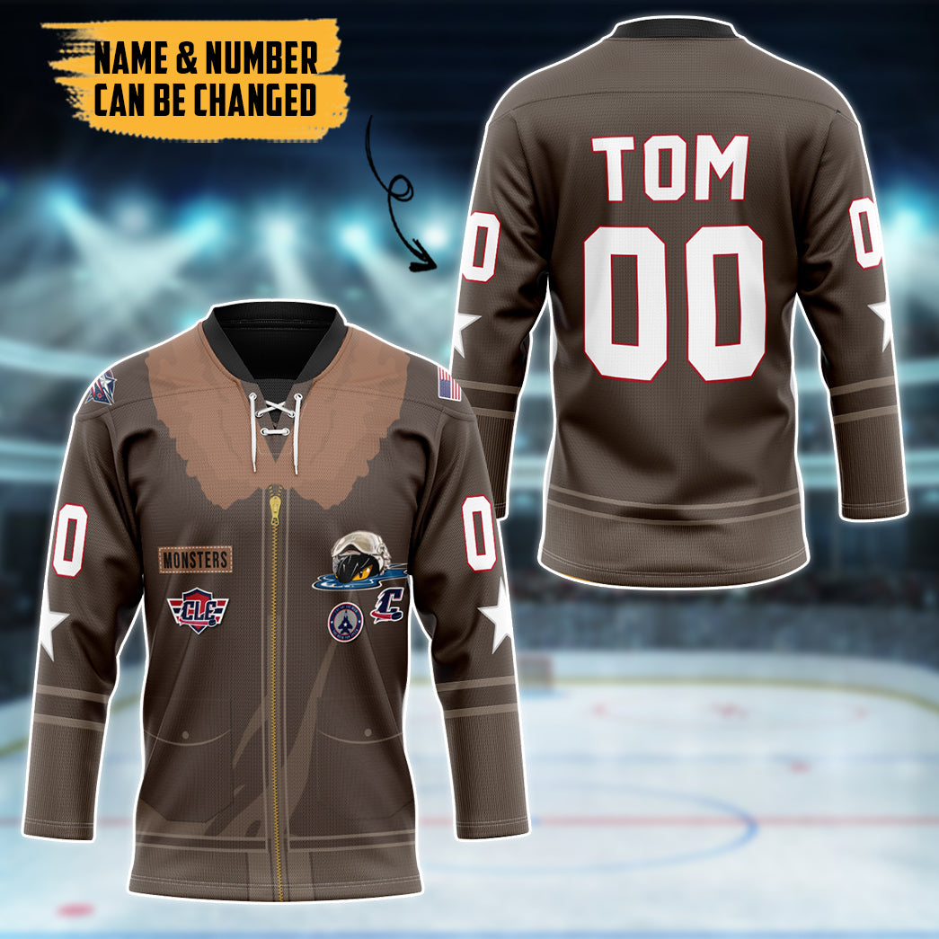 Gearhumans Topgun Jacket Custom Number Custom Name Hockey Jersey