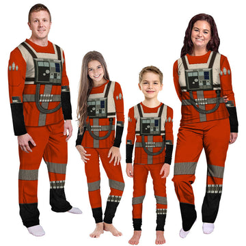 Gearhumans 3D Star Wars Rebel Pilot Custom Family Pajamas
