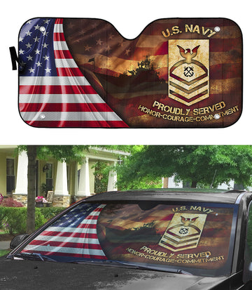 Gearhumans 3D US Navy Auto Sun Shade